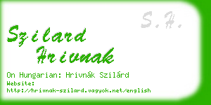 szilard hrivnak business card